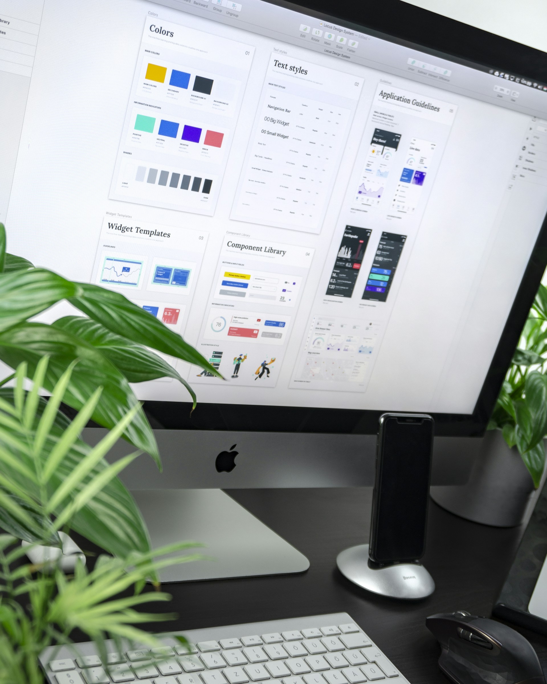Brand mood wall review session in the studio